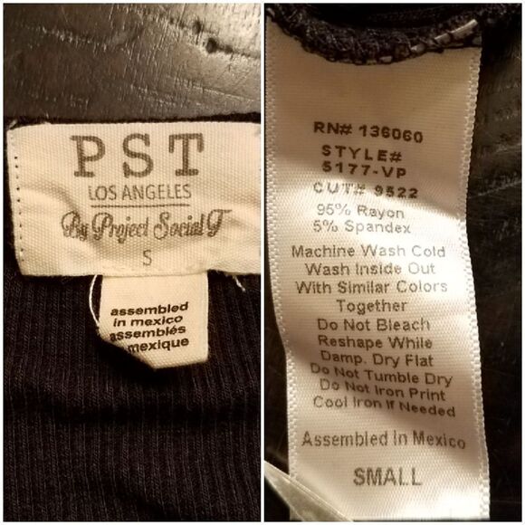 Project Social T Femme Ribbed Tee sz Small - Picture 7 of 8